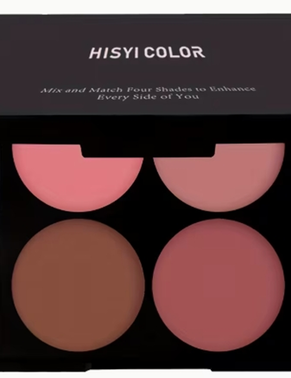 1. Nom du produit Palette de Fards à Joues Imperméable 4 Couleurs – Blush Poudre Haute Pigmentation Longue Tenue