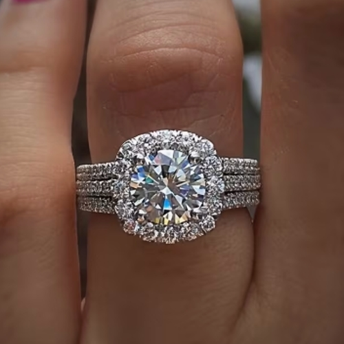 Bague de Mariage de Luxe pour Mariée – Alliance Éblouissante et Éternelle Haute Joaillerie