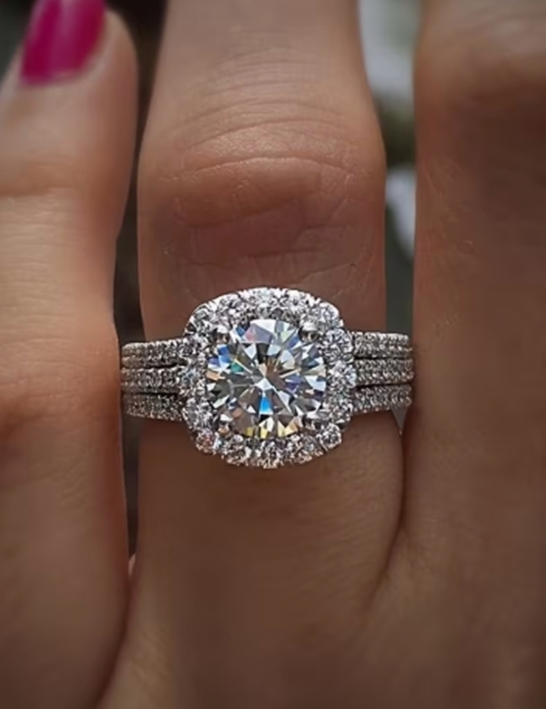 Bague de Mariage de Luxe pour Mariée – Alliance Éblouissante et Éternelle Haute Joaillerie