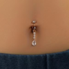 Rectangle 879 (10) Faux Piercing Corporel Élégant pour Femme – Bijou Amovible sans Perçage Tendance