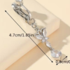 Faux Piercing de Nombril Papillon – Bijou de Ventre sans Perçage Élégant et Délicat