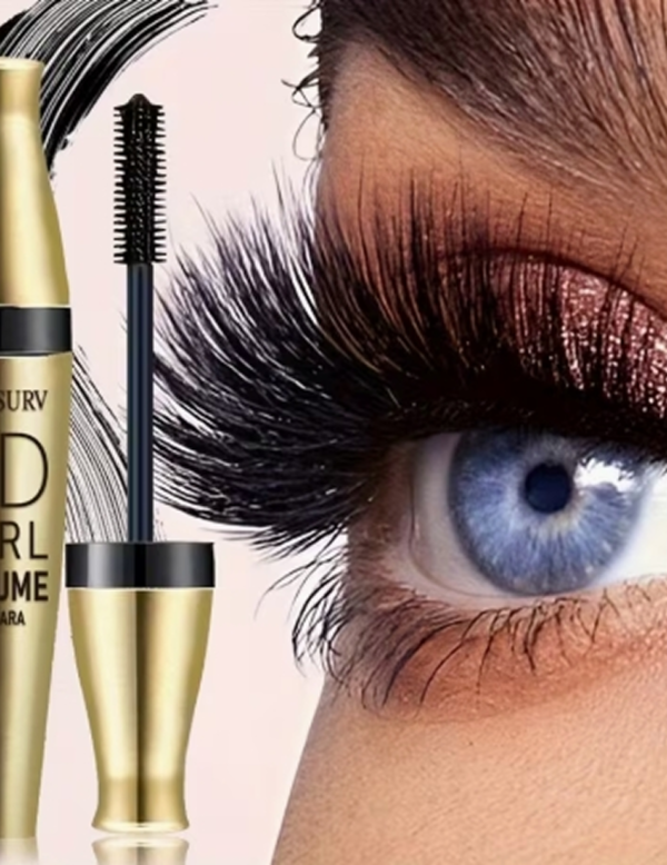 HUASURV Mascara 5D – Effet Extensions de Cils Noirs Longs, Longueur et Volume Naturels