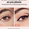 Stylo Eyeliner Double Pointe Rotative 2-en-1 – Marqueur pour les Yeux Imperméable et Anti-Bavures