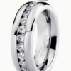 Rectangle 879 (6) bague en acier titane résistante à l'usure