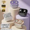 Rectangle 880 WoSD Nouveaux Écouteurs Véritablement Sans Fil – Édition Bijou avec Boucles d'Oreilles en Pierre Précieuse Synthétique & Son HIFI Dolby
