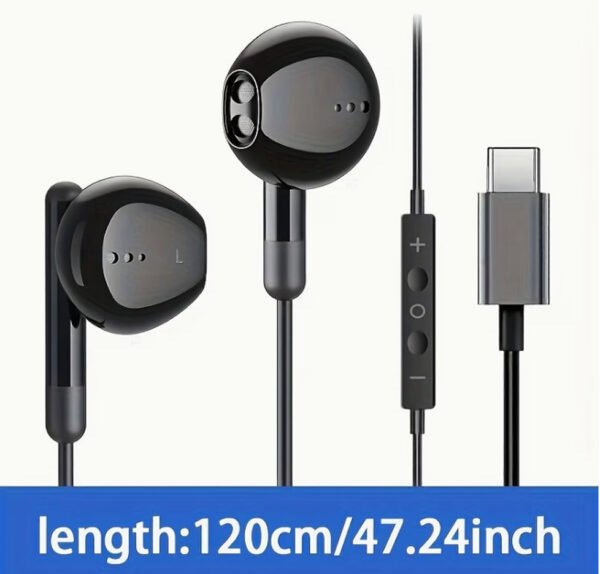 Rectangle 880 Oreillettes Filaires Intra-Auriculaires Haute-Fidélité – Puce DAC Intégrée, Basses Stéréo & Double Connectique (Jack 3,5 mm / Type-C)