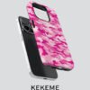 Coque de Protection 2-en-1 KEKEME – Motif Camouflage Rose & Couverture Complète Antichoc (Pour iPhone 11 à 17 Pro Max) – Image 4