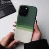 Coque Brillante Haute Clarté à Dégradé de Couleurs & Lignes Géométriques Créatives (Pour iPhone 7 à 17)