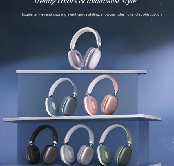 Casque Audio Portable Sans Fil Supra-Auriculaire – Stéréo Haute Clarté, Mode Gaming Faible Latence & Micro Intégré
