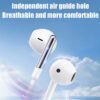 YUAOVCQ Lot de 2 Écouteurs Filaires Intra-Auriculaires Type-C – Son Haute Résolution, Basses Immersives & Microphone HD