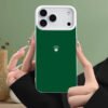 Coque de Protection de Luxe "Édition Couronne" – Fond Vert Impérial & Finition Brillante Haute Résistance