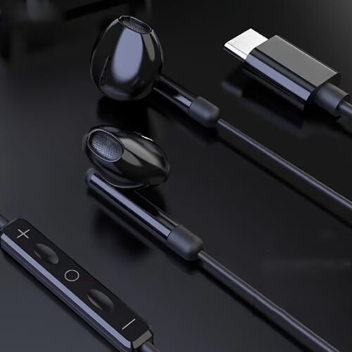 Oreillettes Filaires Intra-Auriculaires Haute-Fidélité – Puce DAC Intégrée, Basses Stéréo & Double Connectique (Jack 3,5 mm / Type-C)