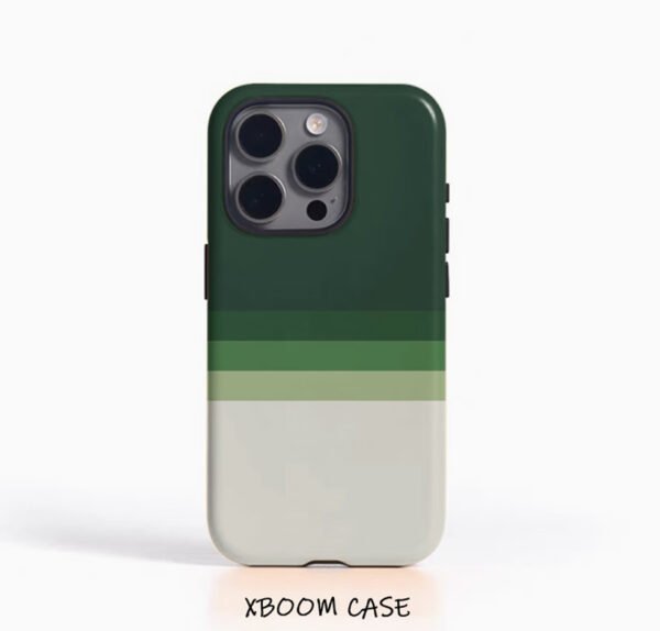 Coque Brillante Haute Clarté à Dégradé de Couleurs & Lignes Géométriques Créatives (Pour iPhone 7 à 17)