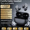 Rectangle 884 WoSD Nouveaux Écouteurs Véritablement Sans Fil – Édition Bijou avec Boucles d'Oreilles en Pierre Précieuse Synthétique & Son HIFI Dolby