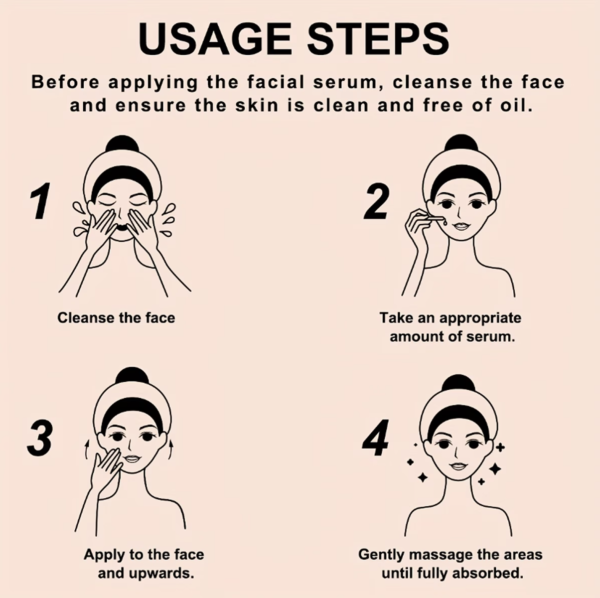 Ensemble de 3 Sérums Visage Jour & Nuit – Vitamine C et E, Acide Hyaluronique, Rétinol et Petit Flacon Brun