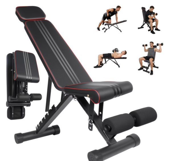 Banc de Musculation Pliable Haute Capacité 300 kg