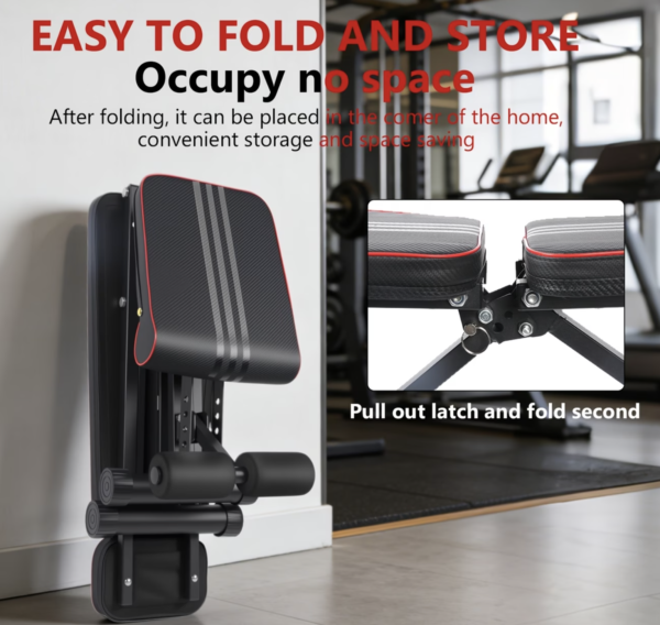 Banc de Musculation Pliable Haute Capacité 300 kg