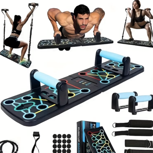 Planche de Pompes Pliable Multifonctionnelle 11-en-1