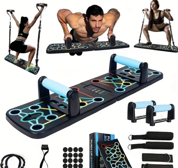 Planche de Pompes Pliable Multifonctionnelle 11-en-1