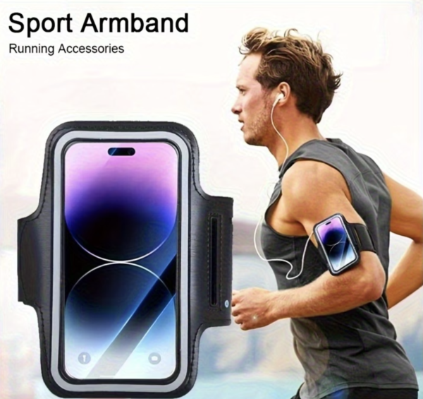 Support de Téléphone de Sport Réglable et Anti-Sueur