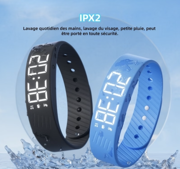 Montre-Bracelet de Sport Unisexe à Affichage Lumineux