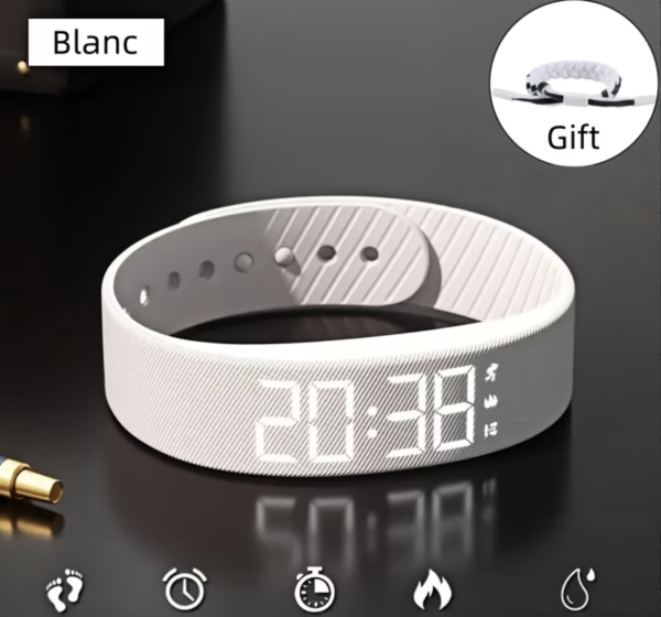 Montre-Bracelet de Sport Unisexe à Affichage Lumineux