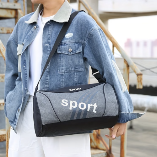 Sac de Sport Cylindrique Compact et Bandoulière Urbaine