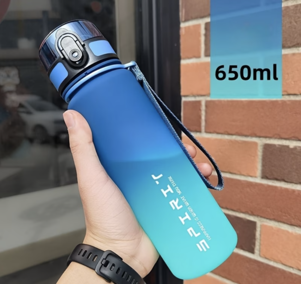 Gourde de Sport Dégradée et Haute Capacité en Plastique Sans BPA