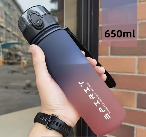 Gourde de Sport Dégradée et Haute Capacité en Plastique Sans BPA