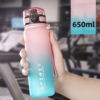 Gourde de Sport Dégradée et Haute Capacité en Plastique Sans BPA
