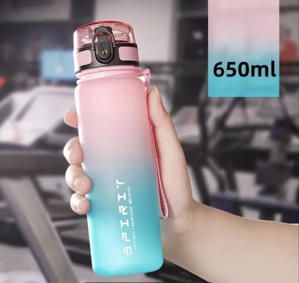 Gourde de Sport Dégradée et Haute Capacité en Plastique Sans BPA