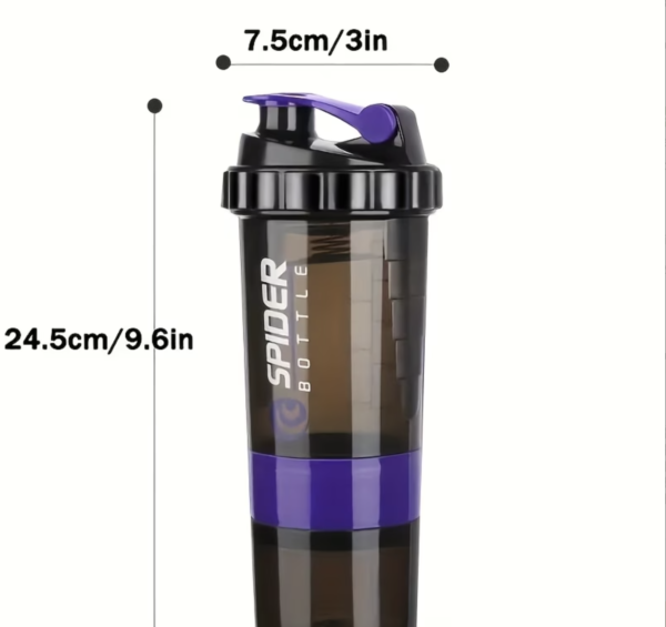 Capture d’écran 2026-07-02 à 00.25.59 Shaker à Protéines 16 oz avec Double Compartiment de Stockage