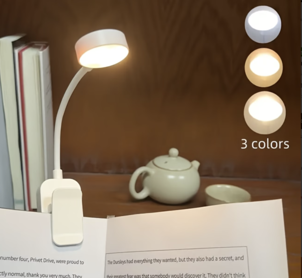 Lampe de Lecture LED Réglable avec 3 Modes de Couleur