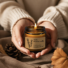 Bougie Parfumée Apaisante à la Lavande et Cire de Soja 100g