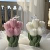 Bougie Parfumée Fleurs de Tulipes d'Ambiance Festive