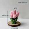 Bougie Parfumée Fleurs de Tulipes d'Ambiance Festive