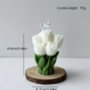 Bougie Parfumée Fleurs de Tulipes d'Ambiance Festive