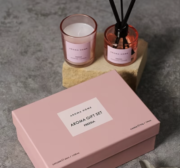 Bougie d'Ambiance Florale Cadeau d'Anniversaire Premium