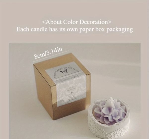 Bougie d'Ambiance Florale Cadeau d'Anniversaire Premium