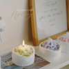 Bougie d'Ambiance Florale Cadeau d'Anniversaire Premium