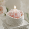 Bougie d'Ambiance Florale Cadeau d'Anniversaire Premium