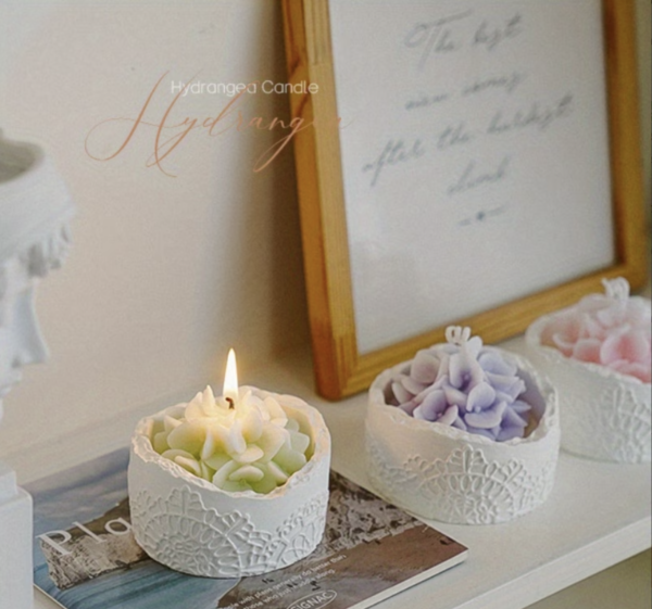 Bougie d'Ambiance Florale Cadeau d'Anniversaire Premium