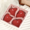 Pack de 4 Bougies Parfumées en Forme de Cœur