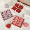 Pack de 4 Bougies Parfumées en Forme de Cœur