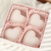 Pack de 4 Bougies Parfumées en Forme de Cœur