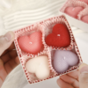 Pack de 4 Bougies Parfumées en Forme de Cœur