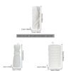 Lot de 3 Bougies Parfumées Cylindriques Géométriques