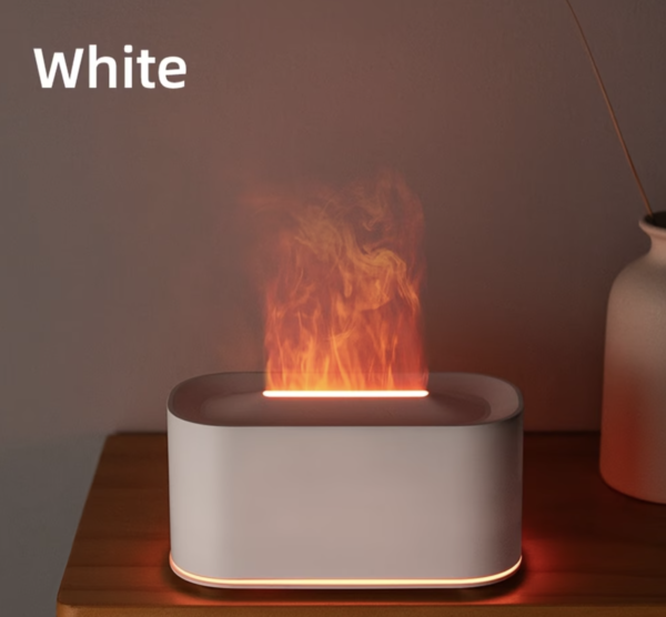 Diffuseur de Parfum et Humidificateur Effet Flamme de Cheminée 220ml
