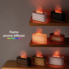 Diffuseur de Parfum et Humidificateur Effet Flamme de Cheminée 220ml
