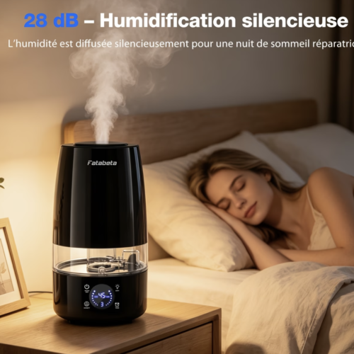Station d'Humidification Intégrale 4,5L avec Filtre Céramique et Minuterie